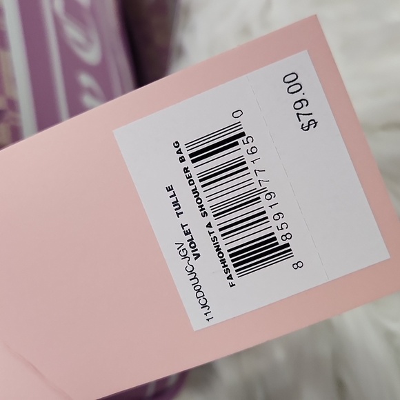 💜🔹️Juicy Couture🔹️ violet tulle fashionista shoulder bag + wallet Bundle Set - Picture 8 of 10